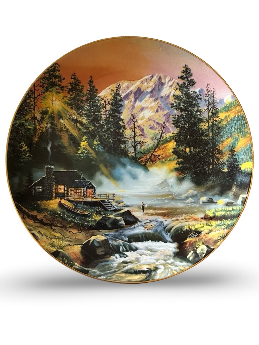 The "Mountain Hideaway" Limited-Edition Collector Plate 8”